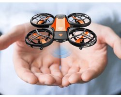 4DRC v8 mini drone met botsbumper - kleine drone - drone voor binnen gebruik - eenvoudig in gebruik - voor alle leeftijden - flip modi