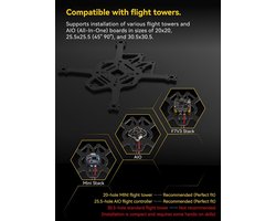 AeroBee 35 Cinewhoop FPV Drone Frame 3,5 Inch – Pro Versie 4S & 6S Compatibel met DJI O3 Air Unit FPV VTX, Modulaire Frameset voor Diverse Vluchtcontrollers Novihome