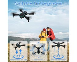 AeroFun X7 Kinder Drone met 720P HD Camera – WiFi FPV Quadcopter met 2 Batterijen, 3D Flipmodus, Zwaartekrachtsensor, One-Touch Start & Landing, Hoogtebehoud, Headless Mode & Draagtas – Opvouwbaar Speelgoed Drone voor Beginners – Wit – 20 x 20 x 5 cm