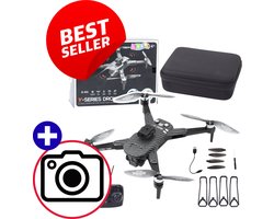 AeroX Y329 Drone Carbon Zwart Met HD WiFi Camera, Optical Flow Hover, Obstakel Detectie, 360° Flip, Brushless Motor, LED Lights, App Besturing, Opvouwbaar Design, Inclusief Koffer – Geavanceerde Quadcopter Voor Binnen & Buiten Met Cadeau