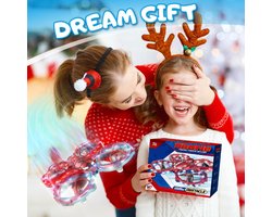 AirSpin Explorer Mini Drone voor Kinderen – Afstandsbediening, 360° Vliegen & Cirkelvluchten, 3 Snelheidsstanden, Eénknops Start, Dubbele Batterijen, Compact 12,8 x 12,4 x 3,6 cm – Novihome