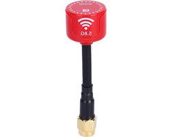 Allecto - FPV Racing Drone - Antenne - 5.8 Ghz - RHCP - High Gain - Flexibele Installatie - Sterk Signaal - RC Onderdelen Accessoire - Geschikt voor Racing Drone - Rood