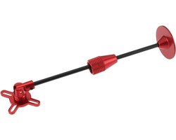 Allecto- GPS-Antenne - Aluminiumlegering - Vouwen - Mast - Compatibel met DJI Naza Pixhawk-Drone - Rode - Opvouwbaar