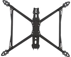 Allecto - High-performance koolstofvezel frameset - FPV drone onderdelen - 8 inch - langeafstandsdrone - MAK4 V2 compatibel - zwart