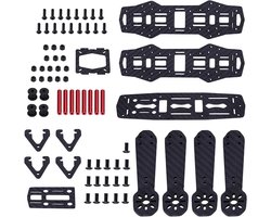 Allecto plus - Frame Kit voor 250 MM Quadcopter Drone - Carbon FiberSchaal - RC Accessoire voor QAV250