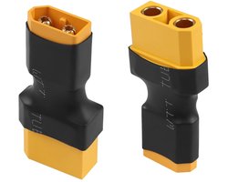 Allecto - QIANRENON XT60 naar XT90 Adapter voor RC Auto, Drone en Quadcopter - Pack van 2