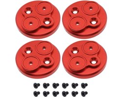 Aluminium Motorcover Set voor DJI Mavic Mini 2 - Stofdicht, Waterdicht en Krasbestendig - Bescherming voor Drone Accessoires in Rood