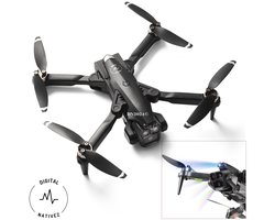 Digital Nativez Pro Drone - Triple Camera 4K - Borstelloze Motoren - GPS - Smart Follow incl. optical flow en opbergcase