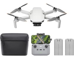 DJI Mini 4K Drone Combo – 4K UHD Camera – 3-Assige Gimbal – 62 Min Vliegtijd – GPS Return To Home – Incl. 2 Accu's - Zonder Dubbele lader