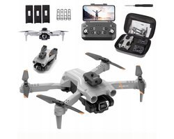Drone - 4K Drone met Dubbele Camera - Optische Flow Hovering & Obstakelvermijding - 3 1800mAh Batterijen & 45 Min Vliegtijd - Voor Binnen & Buiten