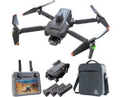 Drone met 4K Camera – 3-assige Gimbal & 6km Bereik | Obstakeldetectie in 4 Richtingen | RC Scherm | 3 Batterijen | Voor Volwassenen