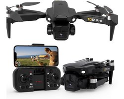 Drone met camera minidrone met camera voor beginners, opvouwbare drone voor volwassenen, borstelloze motor, 3 snelheidsstanden, optische flow-positionering, RC-quadcopter met draagtas
