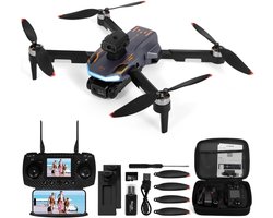 Drone met Camera Opvouwbare Quadcopter met LCD Afstandsbediening - Drone voor Kinderen en Volwassenen met One Key Start en 360° Flips - Drone voor Buiten incl. Draagtas voor Buitengebruik