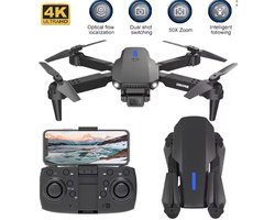 Drone met Camera voor Buiten/Binnen - Mini Drone voor Kinderen/Volwassenen - dubbele camera - Led Light - Zwart