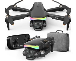 Drone met camera voor kinderen en beginners - 1080p HD dubbele camera, 90° instelbaar, eenvoudig te bedienen, optische stroomdetectie