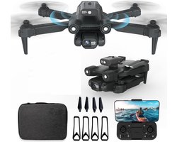 Drone met Verstelbare Camera 1080P Drone, FPV RC Drone Quadcopter voor Beginners en Volwassenen, 360° Actieve Obstakel Vermijding/Optische Stroompositionering, 360 ° Flips, 2 Batterijen