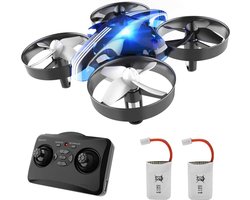 Drone Speelgoed voor kinderen - met afstandsbediening - Quadcopter en Mini-Vliegbesturing - Modus zonder Hoofdeinde - Speelgoed voor kinderen en beginners - Blauw