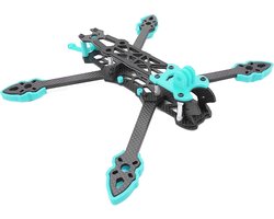 E-Ambar - Professionele 225 mm wielbasis Quadcopter Frame-kit voor FPV Racing Drone - Koolstofvezel Frame - Blauw