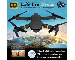 E88/E58 Drone 4K HD Groothoekcamera WiFi FPV Opvouwbare Quadcopter met Hoogtebehoud en Headless Modus