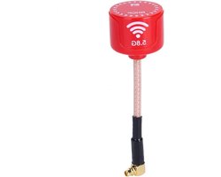 Egoods - Duurzame 5,8 Ghz RC Antenne met Laag Feederverlies en 3dBi LHCP Voor FPV Racing Drone - Accessoire Met Hoge Gain - Richtantenne - Schuine MMCX