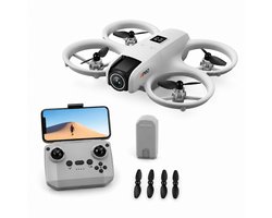 FoxieGo Mini Drone met Camera - Dubbele Camera - Live Beeld via App - Obstakeldetectie - 360° Stunts - LED Verlichting