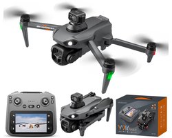 Gloovon® Drone met Camera & Scherm - GPS & Obstakelvermijding - 2 Accu's & 72GB Opslag - Borstelloze Motor - 1080p Full HD