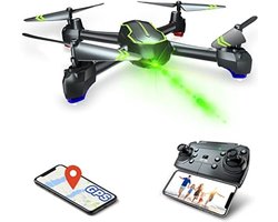GPS Drone met HD 1080P Camera voor Beginnersdrone - FPV RC Quadcopter met 1080p Camera, Volgmodus, GPS Automatische Terugkeer, 32 Minuten Vliegtijd (Inclusief Twee Batterijen)