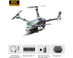 GT6 Drone 4K HD Dual Camera 5G WiFi GPS Brushless Motor Obstakelvermijding Opvouwbare Quadcopter met Schermbediening