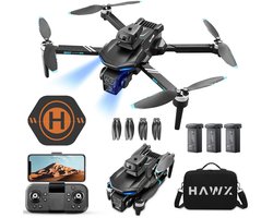 HAWX PRO Drone - Drone met 4K Camera - Mini drone - Voor Kinderen/Volwassenen - Drones - Tot 90 Minuten Vliegen - Incl. 3 Batterijen, Opbergtas, Landing Pad