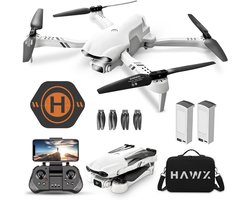 HAWX PRO MAX Drone - Drone met 4K UHD Camera - Mini drone - Voor Kinderen/Volwassenen - Drones - Tot 90 Minuten Vliegen - Incl. 2 Batterijen, Opbergtas, Landing Pad