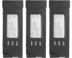 Hoge capaciteit 3.7V 1800mAh lithium batterij voor drones, 3 stuks met oplaadkabel, geschikt voor E58, E68, JY109 en 998PRO