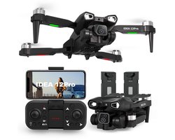 IDEA12Pro Drone 4K HD Dual Camera 5G WiFi FPV Borstelloze Motor met 2 Batterijen en Opbergtas