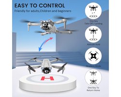 Indsutrialhome i3 PRO Drone met 4K Camera, 50 Minuten Vliegtijd, Onder 139g, 200m FPV Transmissie, Borstelloze Motor – Follow Me / Return / Fotografie / Video, RC Quadcopter voor Beginners & Volwassenen (Grijs)