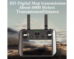 Indsutrialhome KF104 MAX2 Drone met Camera 4K voor Volwassenen – 6 km Bereik, RC Quadcopter met Scherm, 3-Axis Gimbal, 360° Obstakel Vermijding, Professionele Drones met 3 Batterijen