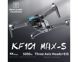 KF101 MAXS Pro Drone - 4K Camera & 3-assige Gimbal - GPS & Borstelloze Motor