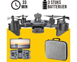 Killerbee FX2 Nighthawk - Drone met dubbele camera - geschikt voor kinderen en volwassenen - Fly More Combo - 36 minuten vliegtijd - Inclusief gratis video tutorials, tas en 3 accu’s!!