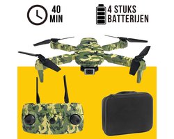 Killerbee X6 Desert Eagle - Camouflage Drone met dubbele camera - geschikt voor kinderen en kvolwassenen - Ultra Fly More Combo - 40 minuten vliegtijd - Inclusief gratis video tutorials, tas en 4 accu’s