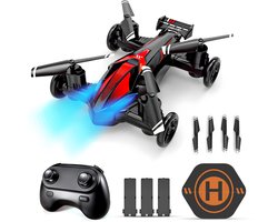 Logivision H103B Auto Drone - Bestuurbare Auto - Mini drone - RC Auto - Drones - Afstandsbestuurbare Auto - Voor Kinderen/Volwassenen - Inclusief Landing pad, 3 Batterijen