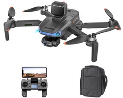 LUXWALLET Aerofly X Hawk – 30km/h - 5 Ghz WiFi GPS Drone - Radar Sensor - 3KM Bereik - 3-as Gimbal Drone - Borstelloze Motor – Micro SD ingang - Terugkeerfunctie - Zwart