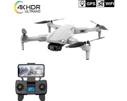 LUXWALLET LIBRA² SE - 30KM/h - 214 Gram - WiFi GPS 4K Drone - 2MP - EIS Stabilisator - 1200 Meter 5G Afstand + 1x Accu - Grijs