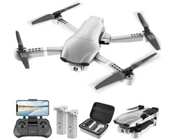 LUXWALLET Nocchi Lite - 30 KM/h - 230 Gram - 2.4Ghz WiFI Drone (300 meter) - Camera - Live Video + 2 Accu + Opbergcase