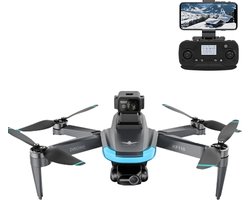 LUXWALLET SkyPulse – 2.4GHZ GPS Quadcopter Drone – Laser Obstacle Avoidance – Return To Home - Multiplunt Vluchtmodus - EIS Stabilisator – 600 Meter Afstand - Zwart