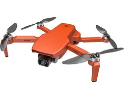 LUXWALLET SkyVortex - 5 Ghz WiFi GPS Drone - 2 Axis Gimbal Drone – Micro SD tot 128GB - Return To Home – 50x Zoom – 1000M Afstand - Smart Follow & Bedienen met Handgebaren - Oranje