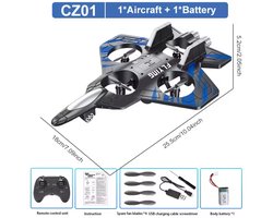 Makkelijk bestuurbare Elektrische Drone, 25x18CM - Voor binnen en buiten - Met 4 proppelers en Coole Led Verlichting, van Schuim, kan tegen een stootje - Afstandsbediening - Speelgoed - Op Afstand Bestuurbaar - Oplaadbaar - Kado Feestdagen