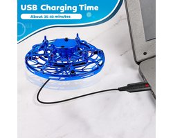 Motion Sensor Drone voor Kinderen – 360° Handbestuurde Mini Helikopter met LED-verlichting, Automatische Hoogtebehoud en USB-oplaadfunctie – Veilig Vliegspeelgoed voor Jongens & Meisjes van 6-14 Jaar – Afmetingen 11 x 11 x 6 cm – Novihome