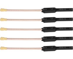 Omnidirectionele Messing Antenne voor RC Drone - 5.8G 3DB 65mm - 5 Stuks - FPV UAV - RG178 Kabel - Geschikt voor RC Modellen