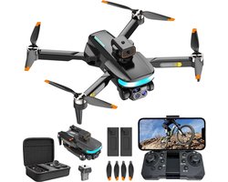 Opvouwbare wifi-drone met 4K-camera en 360° hindernisvermijding - 2 batterijen - Automatische terugkeer - Headless modus - RC quadcopter speelgoed - Geschenken