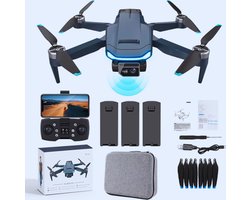Professionele Drone Met Dubbele 4K-camera - Borstelloze Motor En 60 Minuten Vliegtijd – Volledig Automatische Terugkeer - Follow Me Mode & Geschikt Voor Beginners
