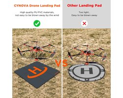 ProFly Drone Landingsmat Large 100 cm – Opvouwbare Waterdichte Drone Landing Pad voor DJI Matrice 30T, Matrice 300 RTK, Phantom 4 RTK SE & Mavic 2 Enterprise – Oranje/Grijs – Novihome