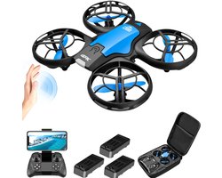 Rumi Mini Drone V8 - Nieuwe 4K - 1080P HD - Camera Drones WiFi - Fpv Luchtdruk Hoogte - Onderhouden Opvouwbare - PuroTech Quad Drone 4K Camera - Inclusief Draagtas - 3 Accu's - Mini Drone - Volwassen / Kinderen - Binnen & Buiten